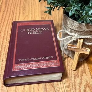 Vintage Good News Bible Today's English Version Thomas Nelson TEV Bible Burgundy